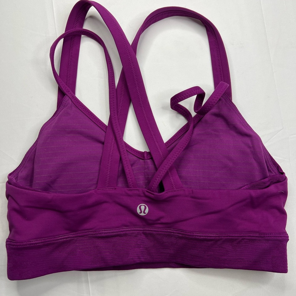 lululemon athletica Strappy Sports Bra in Purple Magenta